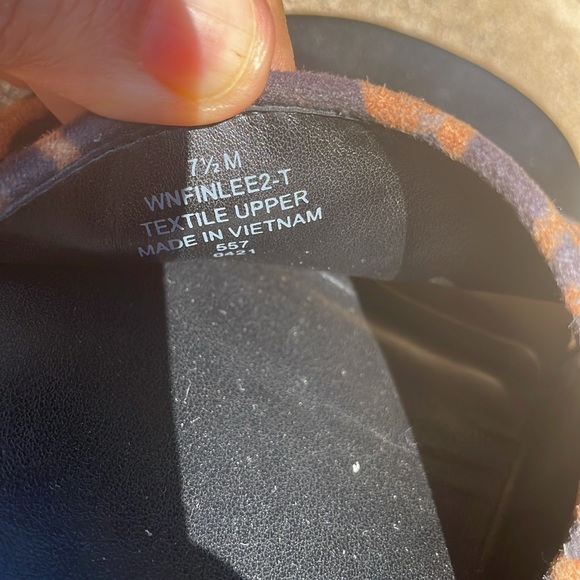 NINE WEST Animal Print Slides wedge Sandals Size 7 - Picture 5 of 5